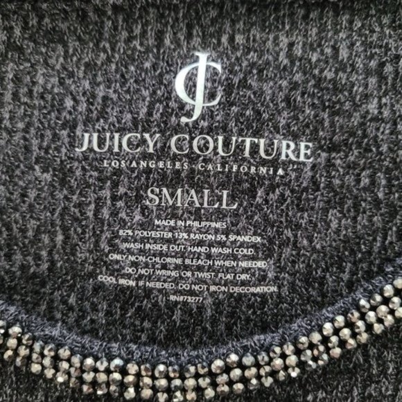 Juicy Couture Jewel Ribbed Cold Shoulder Sweatersize Small. - Picture 6 of 10